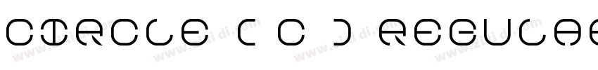 Circle ( C ) regular字体转换